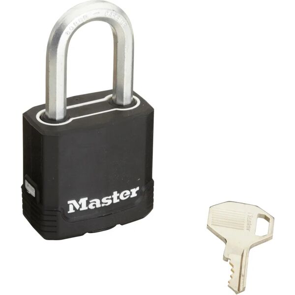 master lock lucchetto con chiave  in acciaio x l 20 x Ø 8 mm, 2 pezzi