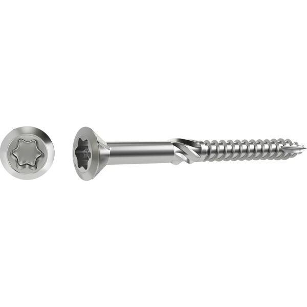 standers vite   iv20 con impronta torx a  testa svasata in inox l 60 x Ø 5 mm, 180 pezzi