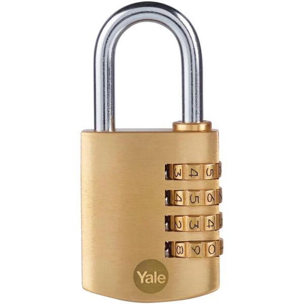 yale lucchetto con codice  in ottone ansa h 21 x l 8 x Ø 8 mm