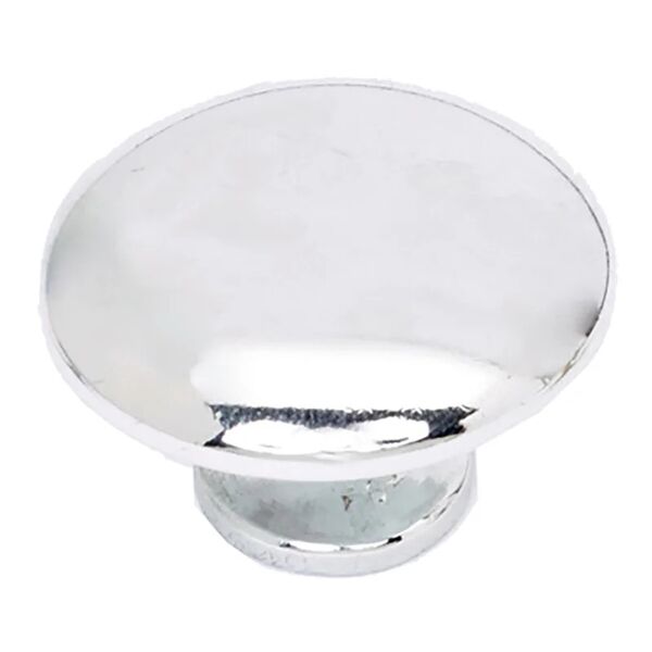 leroy merlin pomolo per mobili plc in zama argento lucido Ø 34 mm, 2 pezzi