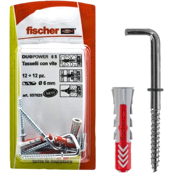 fischer tassello universale  l 30 mm, Ø 6 mm, 6 pezzi