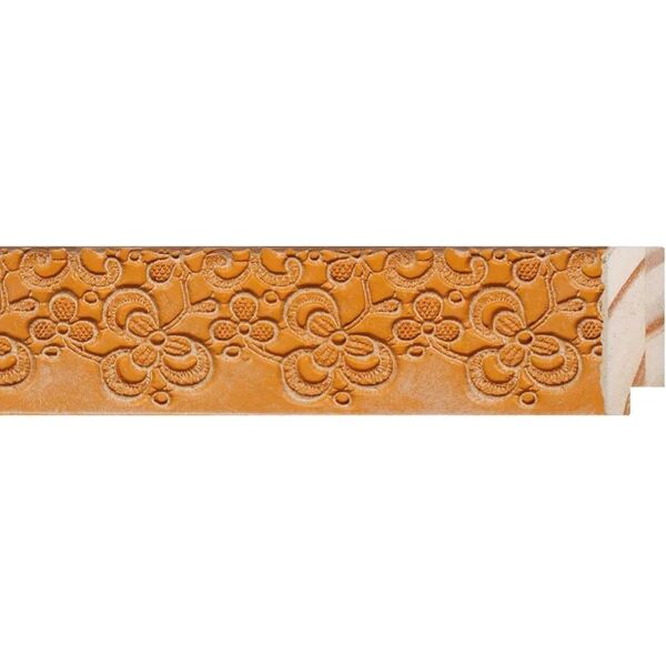 leroy merlin asta per cornice fiorenza in legno consumato arancio 4.3 cm