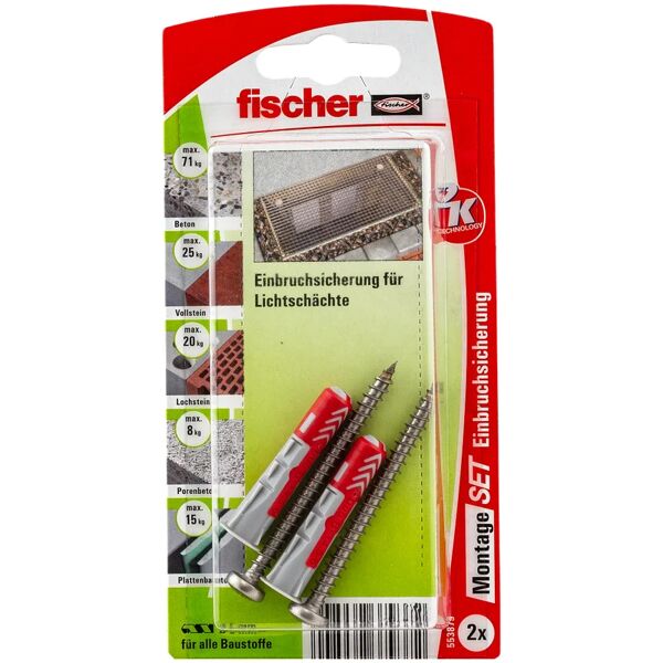 fischer tassello universale  l 40 mm, Ø 8 mm, 2 pezzi