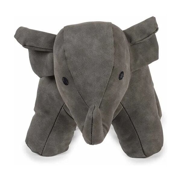 rei fermaporta  elefante in poliestere grigio opaco l 26 x h 27 cm