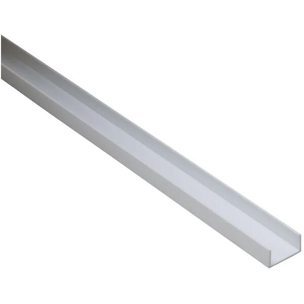 standers profilo a u  in pvc bianco opaco l 1 m 8x16 mm