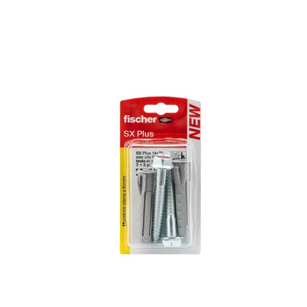 fischer tassello per materiale forato  l 70 mm , Ø 14 mm, 2 pezzi