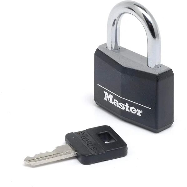 leroy merlin master lock - lucchetto con chiave in alluminio nero mm 40