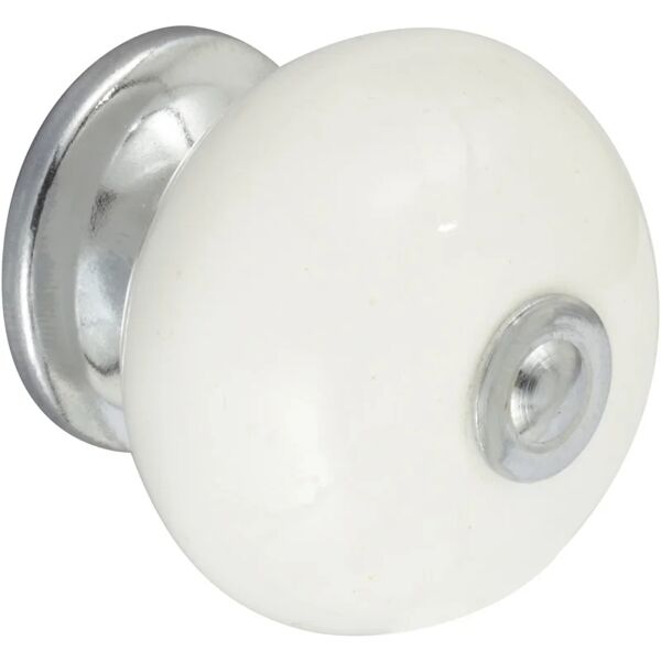 rei pomello per mobili ball porcellana bianca h.38 x l.40 x p.40 mm