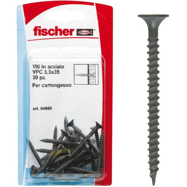 fischer viti cartongesso vpc 3,5x25 k (50 pz.)