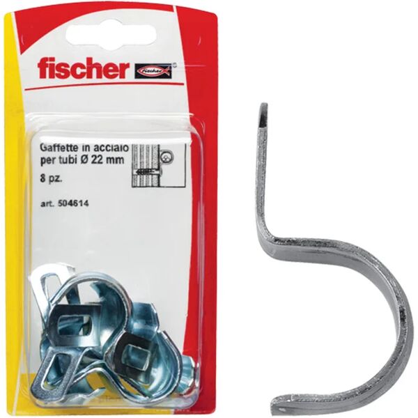 fischer gaffetta fissatubi d22 k (8 pz.)