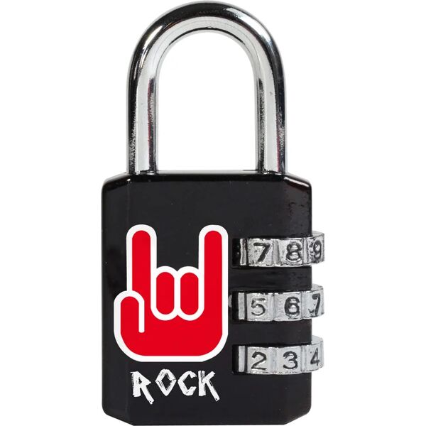 leroy merlin master lock 1509eurdrock - lucchetto a combinazione con motivo gonna, 6,2 x 3,2 x 1,4 cm, colore: nero e rosso