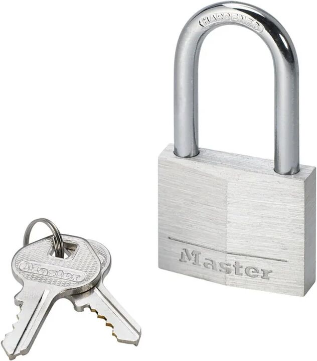 master lock lucchetto con chiave  in alluminio x l 21 x Ø 6 mm