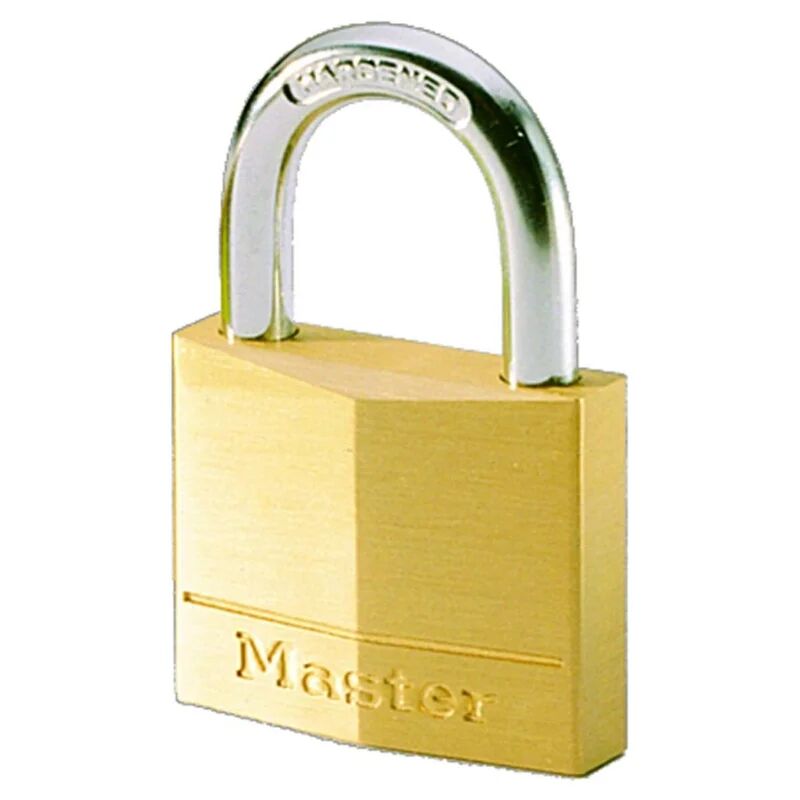 master lock lucchetto con chiave  in ottone ansa h 39 x l 39 x Ø 11 mm