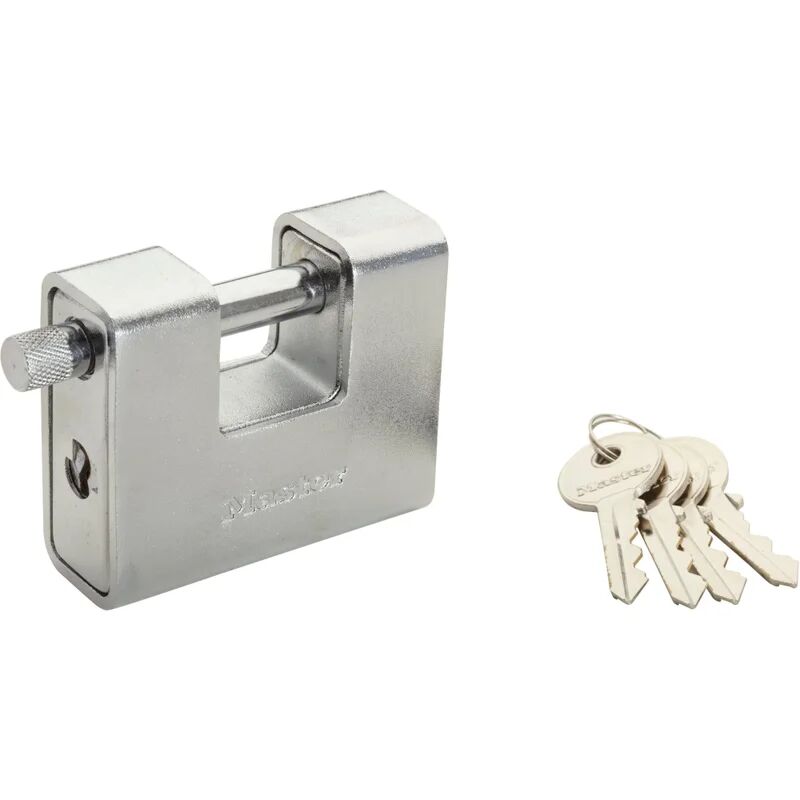 master lock lucchetto con chiave  in zinco ansa h 14 x l 29 x Ø 11 mm