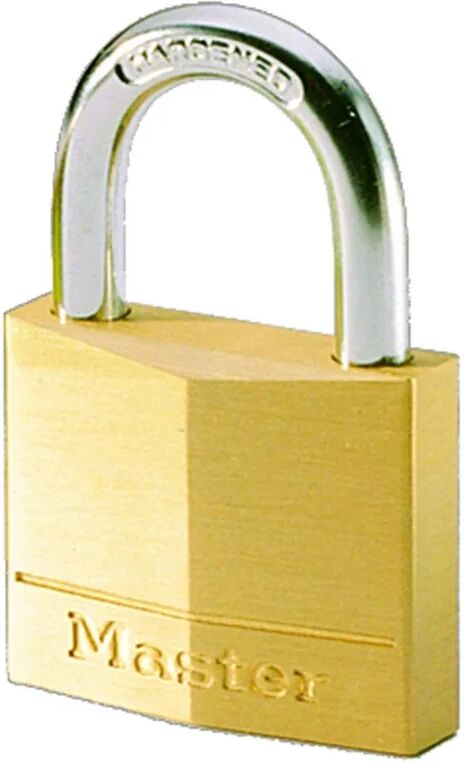 master lock lucchetto con chiave  in ottone ansa h 11 x l 10 x Ø 4 mm