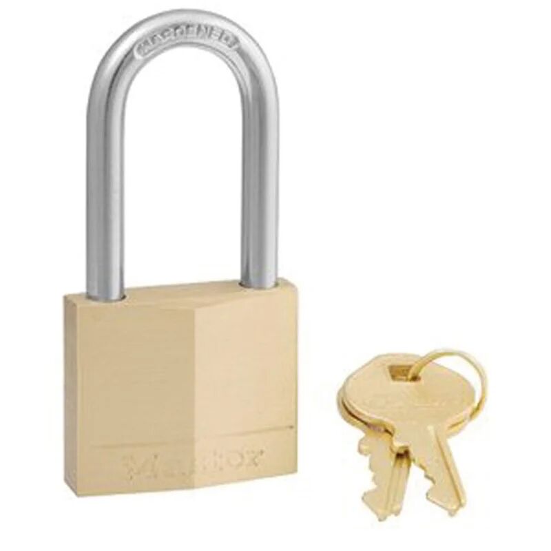 master lock lucchetto con chiave  in ottone ansa h 38 x l 21 x Ø 6 mm