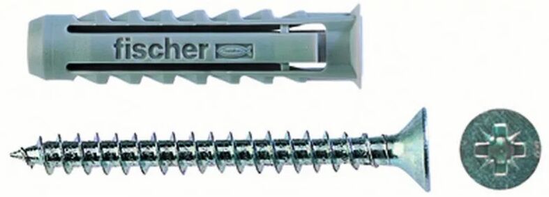 fischer tassello per materiale forato  sx, l 40 mm , Ø 8 mm, 25 pezzi