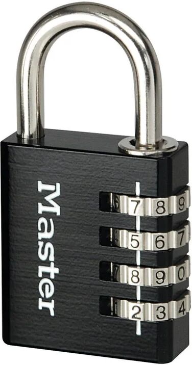 master lock lucchetto con codice  7640eurdblkcc in alluminio ansa h 45 x l 51 x Ø 6 mm