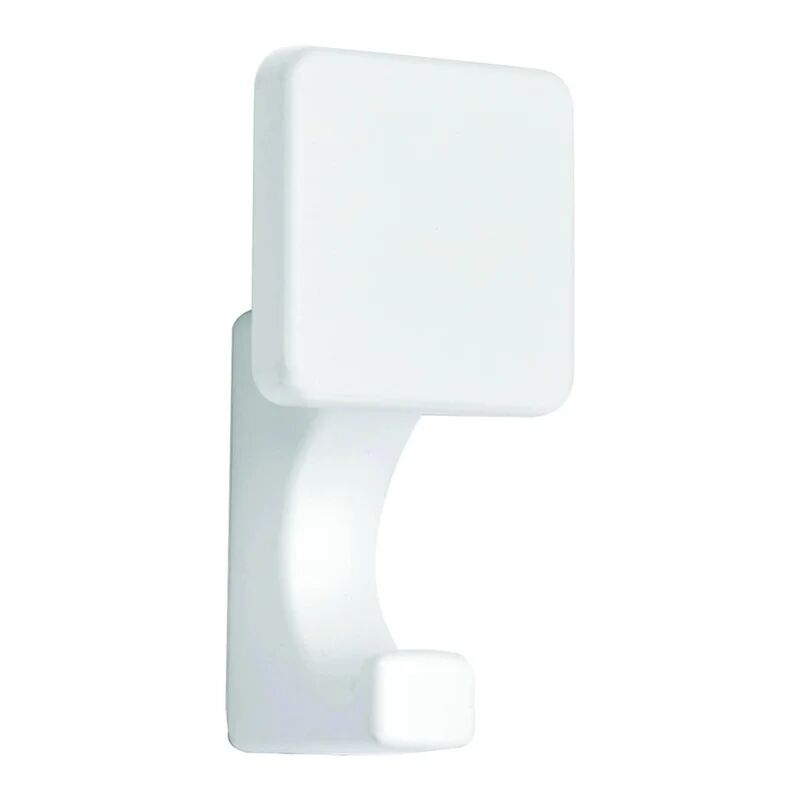 leroy merlin gancio appendiabiti da avvitare  quadro in metallo bianco opaco 2 ganci l 8.7 x h 4.5 cm