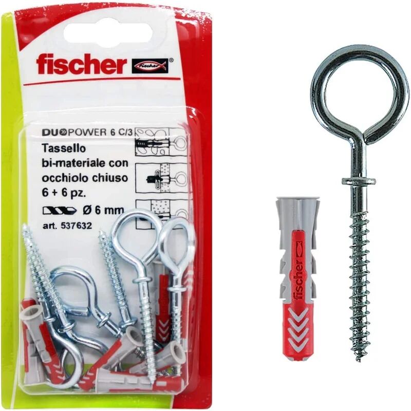 fischer tassello universale  l 30 mm, Ø 6 mm, 6 pezzi