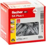 fischer tassello per materiale forato  l 30 mm , Ø 6 mm, 50 pezzi