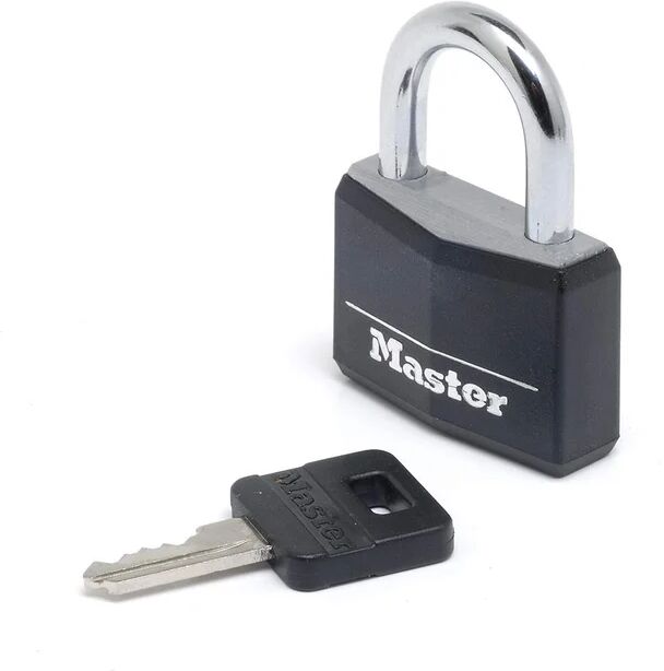 leroy merlin master lock - lucchetto con chiave in alluminio nero mm 40