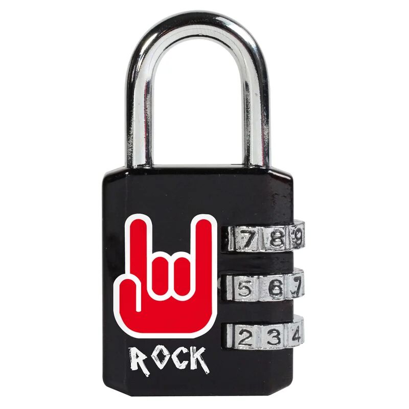 leroy merlin master lock 1509eurdrock lucchetto,, tematica rock, combinazione programmabile a 3 cifre, 30 mm