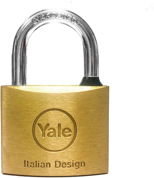 Yale Lucchetto con chiave  in ottone ansa H 40 x L 11 x Ø 11 mm