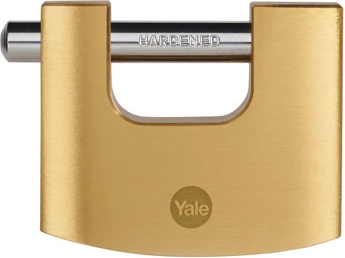 Yale Lucchetto con chiave  in ottone ansa H 12 x L 25 x Ø 9 mm