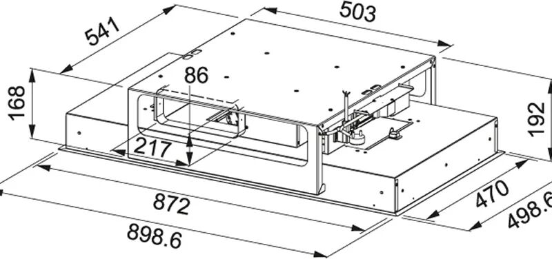 franke fcfl 906 wh integrato a soffitto bianco 700 m³/h a+