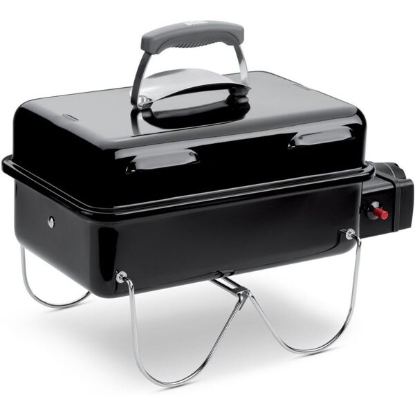 weber go-anywhere barbecue a gas, portatile, 42 x 26 cm, nero (1141056)