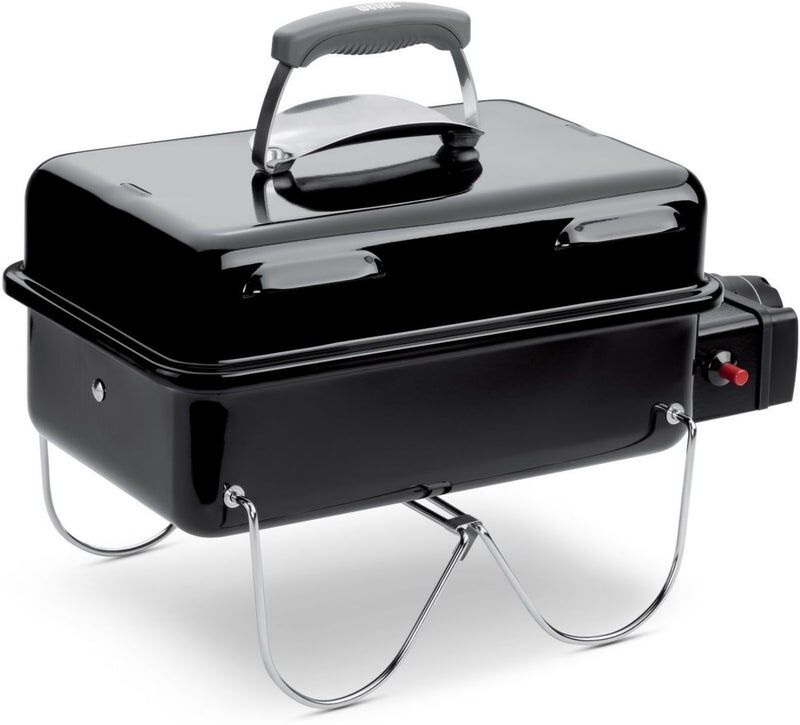 weber go-anywhere barbecue a gas, portatile, 42 x 26 cm, nero (1141056)