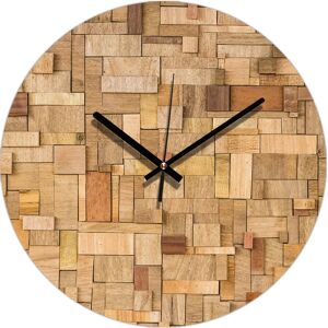 Leroy Merlin Orologio Wood in legno, multicolore Ø 34 cm