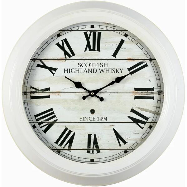 leroy merlin orologio scottish in acciaio, bianco Ø 47 cm