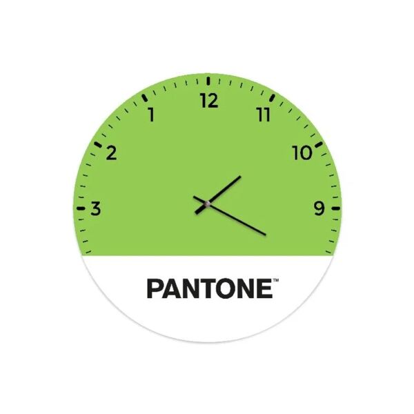 homemania orologio up side down in metallo, verde, bianco, nero,