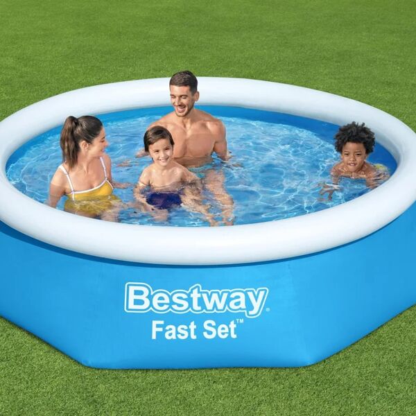 bestway piscina gonfiabile  fast set, con pompa Ø 2.44 h 0.61 m