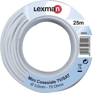 LEXMAN Cavo tv    25 m bianco