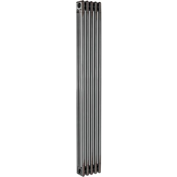 ercos radiatore acqua calda  in acciaio 3 colonne, 5 elementi interasse 173,5 cm, grigio