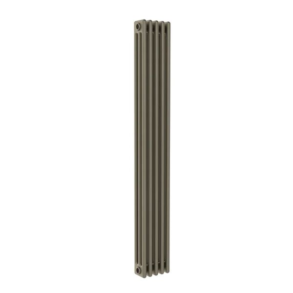leroy merlin radiatore acqua calda in acciaio 3 colonne, 5 elementi interasse 19,35 cm, fango