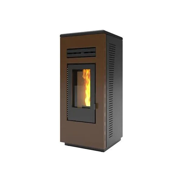 optima stufa a pellet  mod. luna 10 - corten