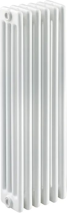 ercos radiatore acqua calda  tubolare in acciaio 4 colonne, 6 elementi interasse 81.3 cm, bianco