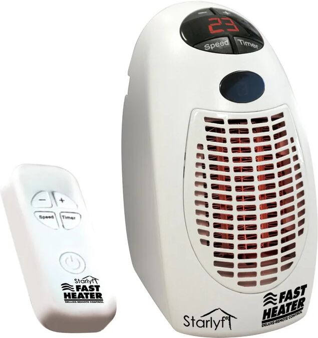 leroy merlin termoventilatore ceramico mobile starlyf fast heater delux bianco