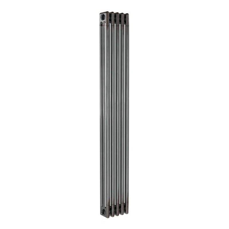 ercos radiatore acqua calda  in acciaio 3 colonne, 5 elementi interasse 173,5 cm, grigio