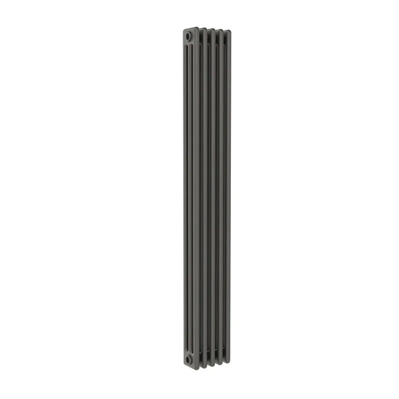 ercos radiatore acqua calda  grigio ferro in acciaio 3 colonne, 5 elementi interasse 173,5 cm, grigio