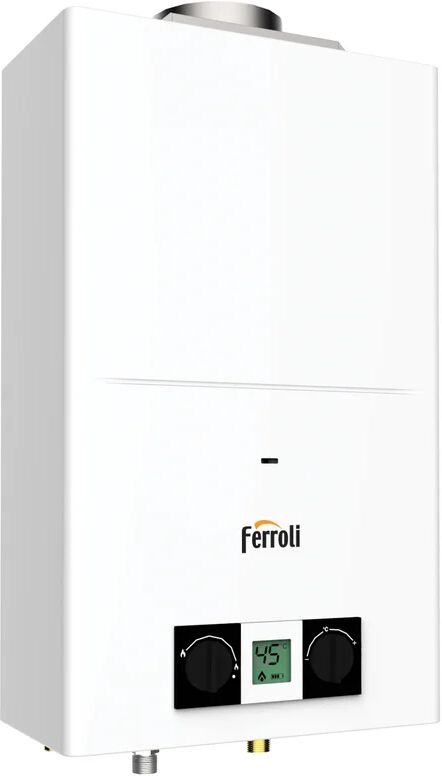 ferroli scaldabagno a gas metano  eco 14met 10 l/min