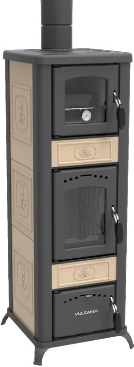 leroy merlin stufa a legna rina forno 6.11 kw beige