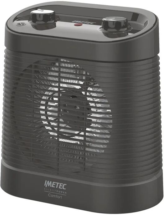 imetec termoventilatore elettrico  silentpower nero