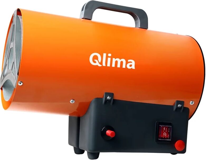 qlima riscaldatore ad aria forzata a gas gfa 1010 25 w arancione