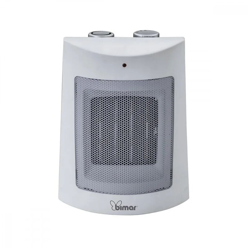 bimar termoventilatore con resistenza ceramica ptc funzione ventilazione e termostato regolabile 1500w -