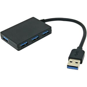 ISNATCH Multipresa a pedale 4 posti, 4 USB, spina USB, con cavo 0.15 m, nera,